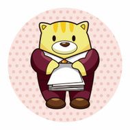 animal worker cartoon theme elements N42
