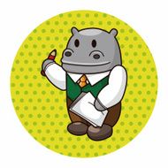 animal worker cartoon theme elements N44