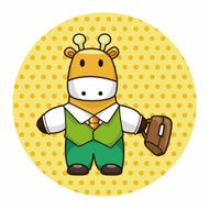 animal worker cartoon theme elements N45