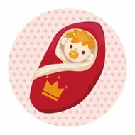 Royal theme prince baby elements vector eps N3