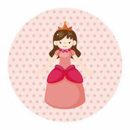 Royal theme princess elements vector eps N12