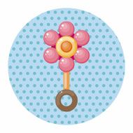 Baby rattle theme elements N42