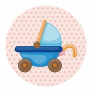 Baby carriages theme elements N50