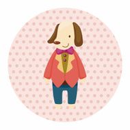 animal dog worker cartoon theme elements N14