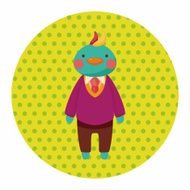 animal bird worker cartoon theme elements N3