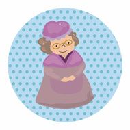 grandmom in little red riding hood theme elements N3