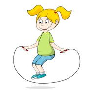 Girl Jumping Rope N11