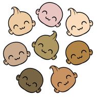 Babies of different races