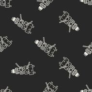 xylophone doodle seamless pattern background