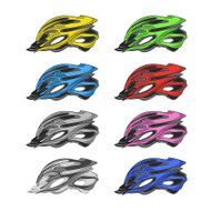 Set of Colorful Bike Helmets