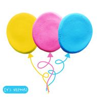 Icon of plasticine balloon
