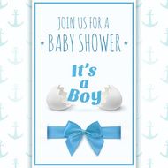 Its a boy Template for baby shower celebration