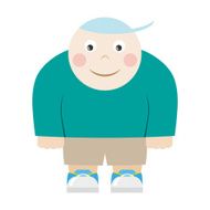 Fat young boy