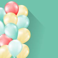 balloons on background