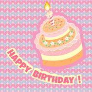 Birthday cake on the background