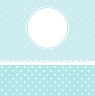 Baby Arrival Card with floral Frame Vector image