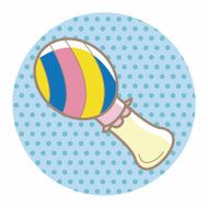 Baby rattle theme elements N45