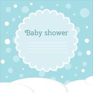 Baby shower card Winter baby