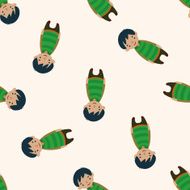 family boy character icon 10 seamless pattern N2