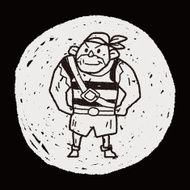 pirate Sailor doodle N10