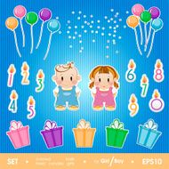 Gala set for birthday party girl and boy