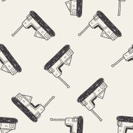 bumper car doodle seamless pattern background N3