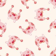 baby hat seamless pattern
