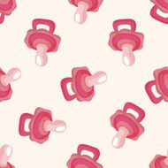 Baby pacifiers seamless pattern