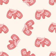 Baby gloves seamless pattern