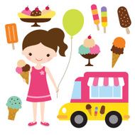 Girl with an ice cream