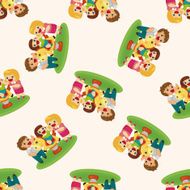 Family Seamless Pattern N4