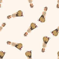boy character seamless pattern N3