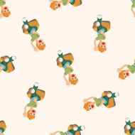 boy character seamless pattern N5
