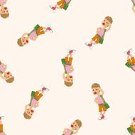 boy character seamless pattern N6