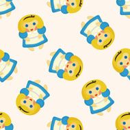 fairytale princess seamless pattern