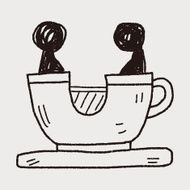 coffee cup play park doodle N3