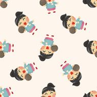 Kid seamless pattern N10