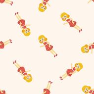 baby doll seamless pattern N2
