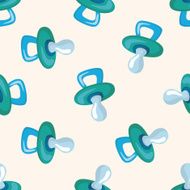 Baby pacifiers seamless pattern N2