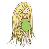 girl with long blond hear