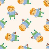 family boy character cartoon sticker icon