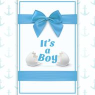 Its a boy Template for baby shower