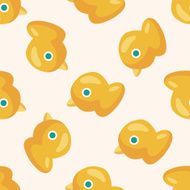 baby toy duck cartoon seamless pattern background