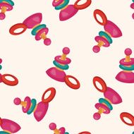 baby toy cartoon seamless pattern background