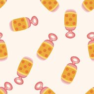Baby rattle cartoon seamless pattern background N2