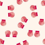 Baby gloves cartoon seamless pattern background N2