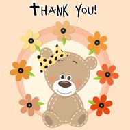 Bear With Flowers N8
