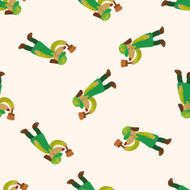animal dog worker cartoon seamless pattern background N2