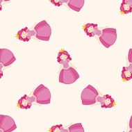 Royal theme princess cartoon seamless pattern background N7