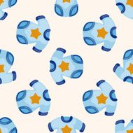 Baby clothes cartoon seamless pattern background N2